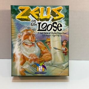 Zeus on the Loose Card Game by Gamewright Mythic Proportions Ages 8+ COMPLETE